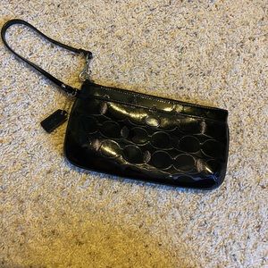 Black Coach wristlet